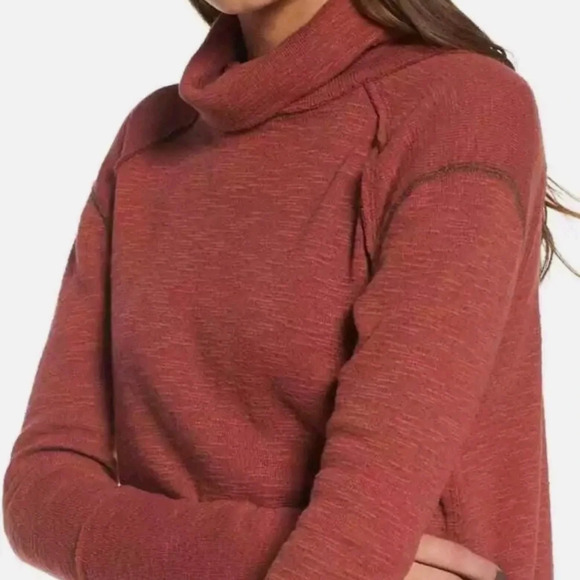 Free People We the Free Split Back Turtleneck
Long Sleeve in Burnt Orange - Picture 3 of 15